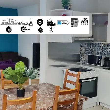 Maison à 10 Min De Disneyland Appartement Bussy-Saint-Georges